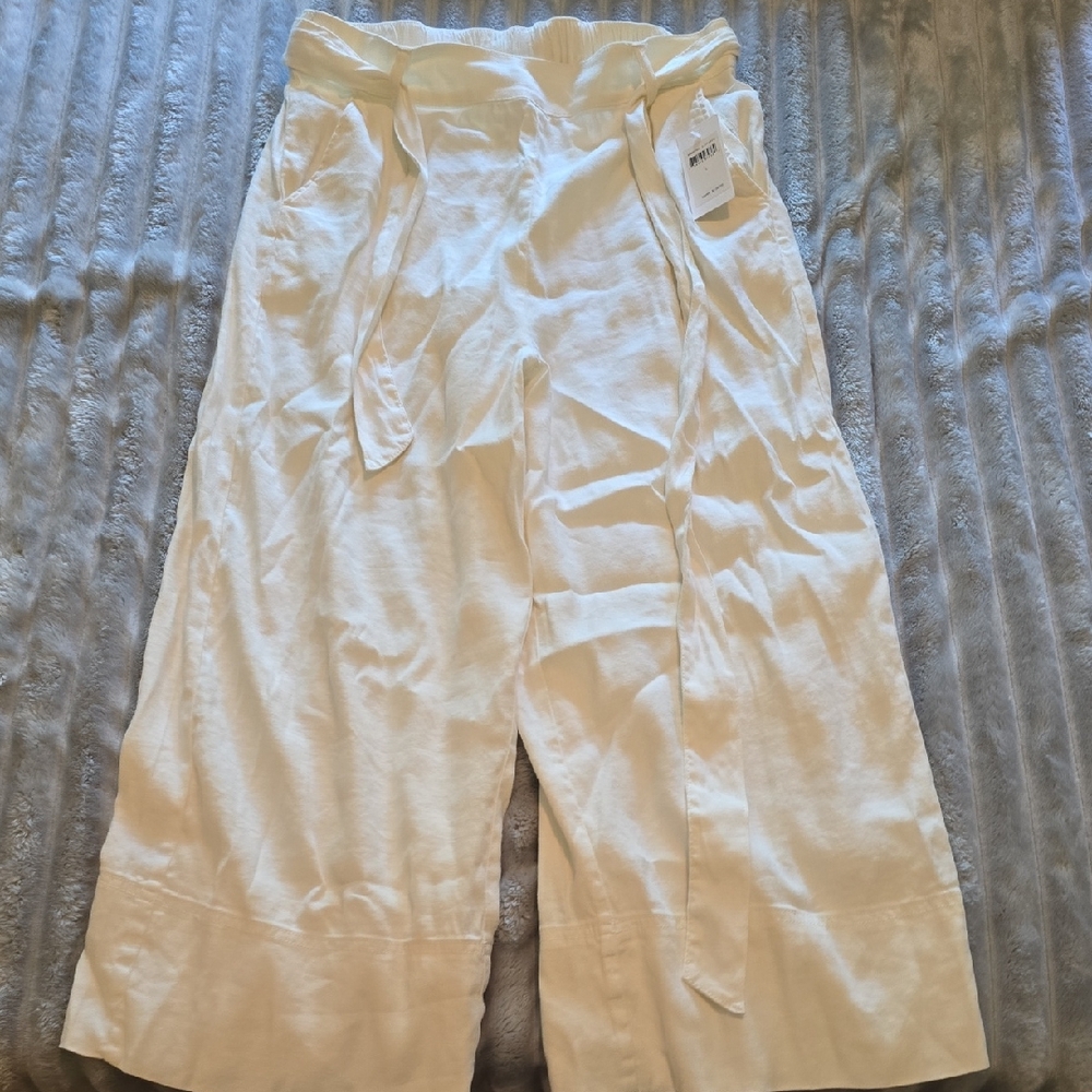 Splendid Cream Wide-Leg Women's Pants